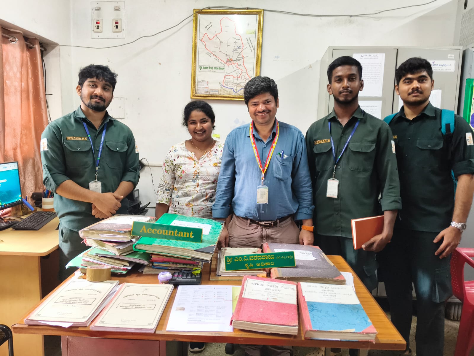 ರೈತ ಸಂಪರ್ಕ ಕೇಂದ್ರಕ್ಕೆ ಅರಣ್ಯ ಮಹಾವಿದ್ಯಾಲಯ ವಿದ್ಯಾರ್ಥಿಗಳ ಭೇಟಿ