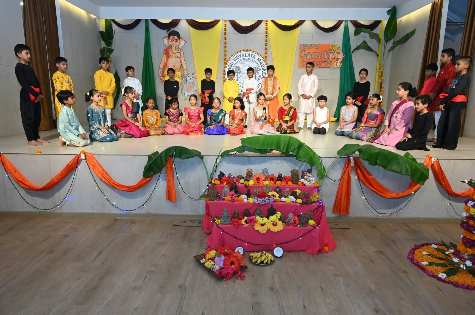 ಕೊಡಗು ವಿದ್ಯಾಲಯದಲ್ಲಿ ಸಂಭ್ರಮದ ಗಣೇಶ ಚತುರ್ಥಿ; ಮಣ್ಣಿನ ಗಣಪತಿ ತಯಾರಿಸಿ ಸಂಭ್ರಮಿಸಿದ ವಿದ್ಯಾರ್ಥಿಗಳು