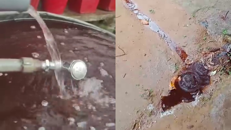ಕೊಡಗಿನಲ್ಲಿ ಕಂದು ಬಣ್ಣದ ಮಳೆ