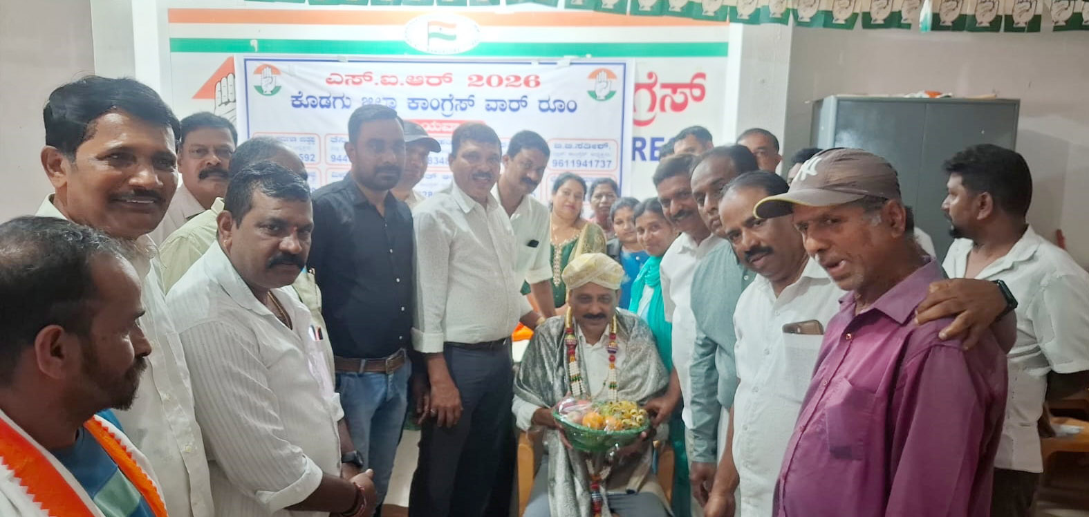 ಧರ್ಮಜ ಉತ್ತಪ್ಪರಿಗೆ ಸನ್ಮಾನ : 2028ರಲ್ಲೂ ಎರಡೂ ಕ್ಷೇತ್ರಗಳಲ್ಲಿ ಕಾಂಗ್ರೆಸ್ ಗೆಲುವು ಖಚಿತ : ಕೆ.ಜಿ.ಪೀಟರ್ ವಿಶ್ವಾಸ