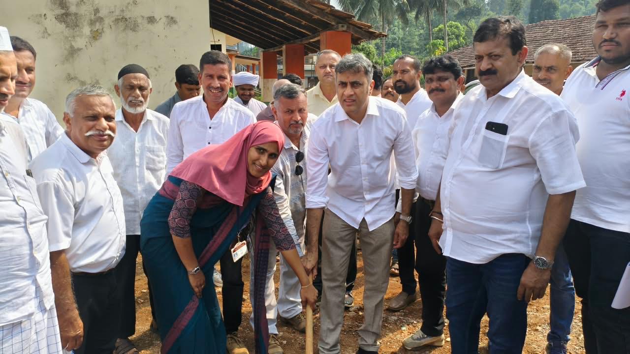 ಎಡಪಾಲ ಸರ್ಕಾರಿ ಶಾಲೆಯಲ್ಲಿ ₹20 ಲಕ್ಷ ವೆಚ್ಚದ ಕೊಠಡಿ ನಿರ್ಮಾಣಕ್ಕೆ ಶಾಸಕ ಪೊನ್ನಣ್ಣರಿಂದ ಗುದ್ದಲಿ ಪೂಜೆ