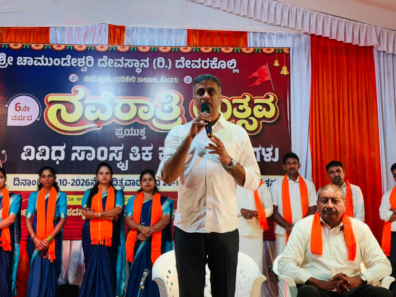 ಮದೆ ಗ್ರಾಮದಲ್ಲಿ 6ನೇ ವರ್ಷದ ನವರಾತ್ರಿ ಉತ್ಸವ - ಶಾಸಕ ಎ.ಎಸ್.ಪೊನ್ನಣ್ಣ ಭಾಗಿ