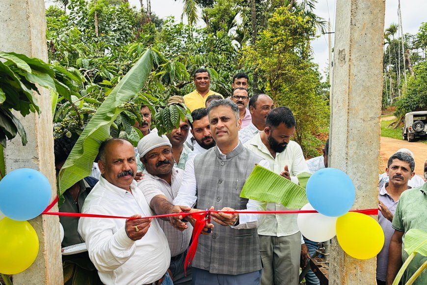 ಪೊನ್ನಂಪೇಟೆ: ಹೈಸೊಡ್ಲೂರಿನಲ್ಲಿ ನೂತನ ವಿದ್ಯುತ್ ಮಾರ್ಗ ಉದ್ಘಾಟಿಸಿದ ಶಾಸಕ ಎಎಸ್ ಪೊನ್ನಣ್ಣ