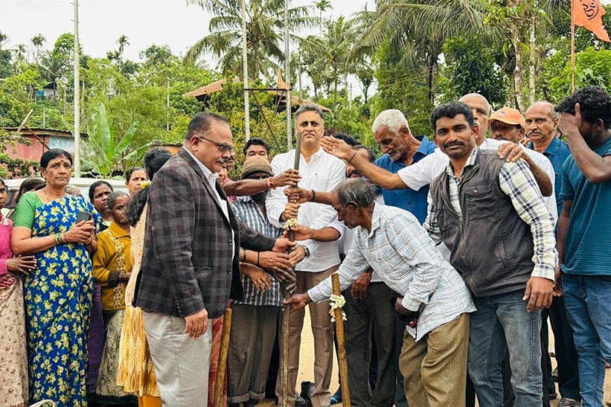 ಕಗ್ಗೋಡ್ಲು:25ಲಕ್ಷ ವೆಚ್ಚದ ರಸ್ತೆ ಕಾಮಗಾರಿಗೆ ಚಾಲನೆ