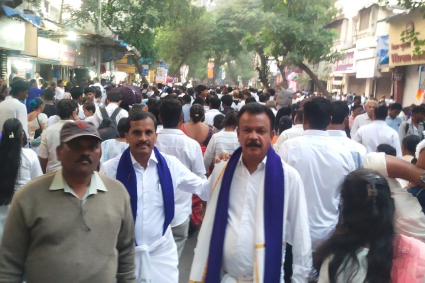 ಮುಂಬೈ : ಡಾ.ಬಿ.ಆರ್.ಅಂಬೇಡ್ಕರ್ ಮಹಾಪರಿನಿರ್ವಾಣ ದಿನ: ದಾದರ್ ನ ಚೈತ್ಯ ಭೂಮಿಗೆ ಹರಿದು ಬಂದ ಜನ ಸಾಗರ