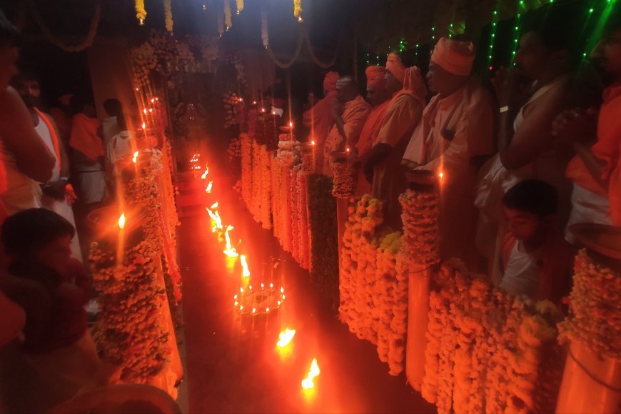 ತಪೊಕ್ಷೇತ್ರ ಮನೆಹಳ್ಳಿ ಮಠದಲ್ಲಿ ಸಂಭ್ರಮದ ಲಕ್ಷದೀಪೂತ್ಸವ