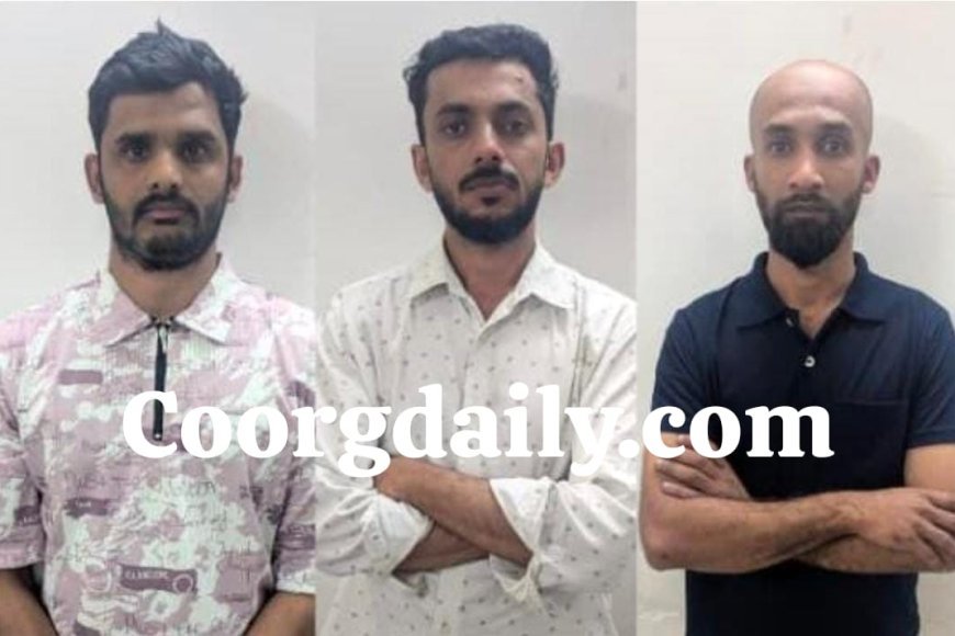 ಮಡಿಕೇರಿ:ಪ್ರಧಾನಿ ನರೇಂದ್ರ ಮೋದಿ ಅವರಿಗೆ ಅವಹೇಳನ ಮಾಡಿದ್ದ ಮೂವರ ಬಂಧನ