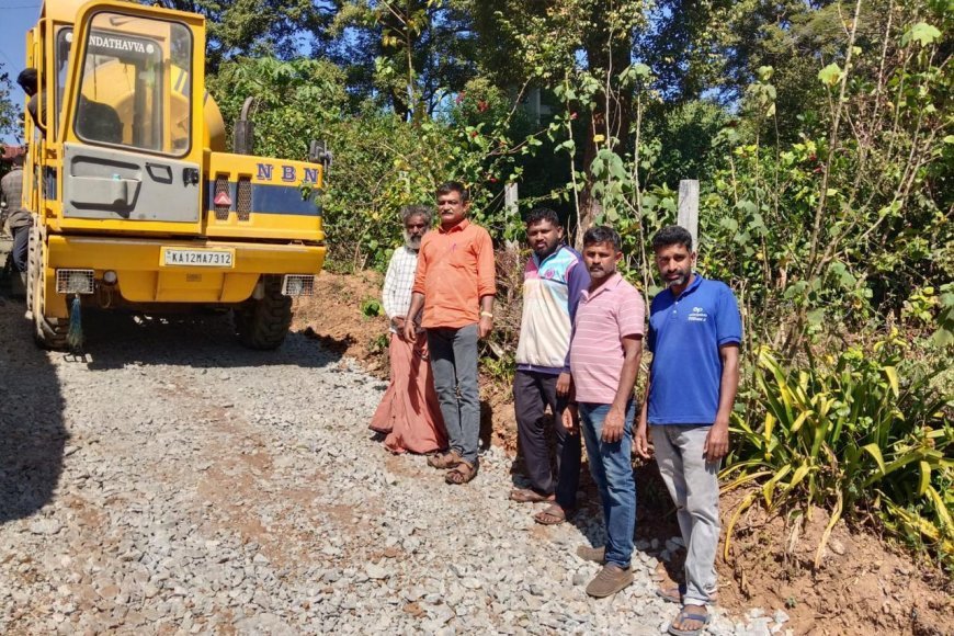 ಬೇಟೋಳಿ ಭಾಗದಲ್ಲಿ ಕಾಂಕ್ರೀಟ್ ರಸ್ತೆ ಕಾಮಗಾರಿಗೆ ಚಾಲನೆ