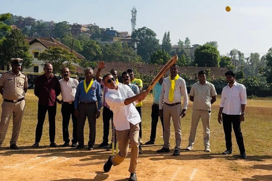 ಶಾಸಕ ಎಎಸ್ ಪೊನ್ನಣ್ಣ ಅವರ ಬ್ಯಾಟಿಂಗ್ ಸ್ಟೈಲ್