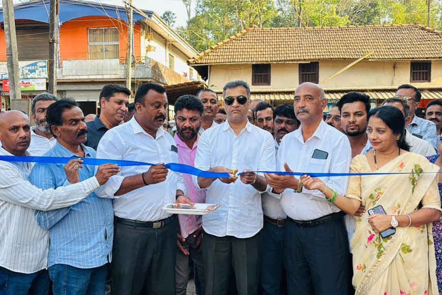 ನಾಪೋಕ್ಲು: ನೂತನ ರಸ್ತೆ ಉದ್ಘಾಟಿಸಿದ ಶಾಸಕ ಎಎಸ್ ಪೊನ್ನಣ್ಣ