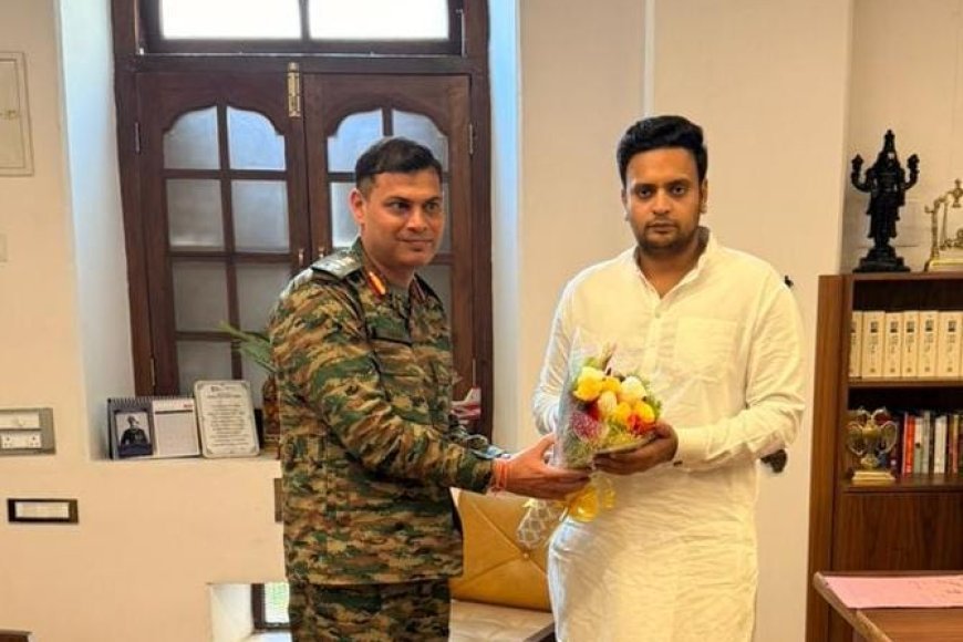 ಸಂಸದರನ್ನು ಭೇಟಿಯಾದ ಸೈನಿಕ ಶಾಲೆಯ ಪ್ರಾಂಶುಪಾಲರು