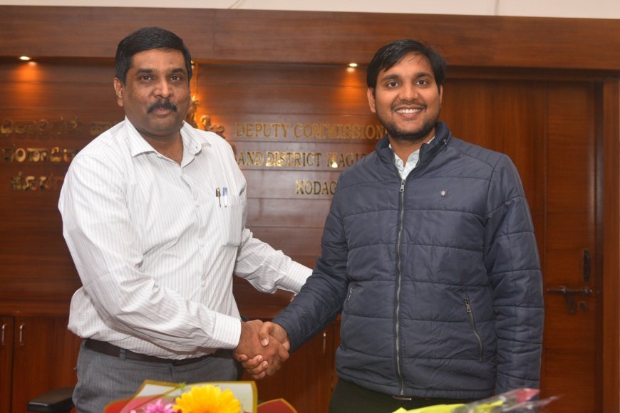 ಕೊಡಗು ಜಿಲ್ಲೆಯ ನೂತನ ಜಿಲ್ಲಾಧಿಕಾರಿಯಾಗಿ ಎಸ್.ಜೆ.ಸೋಮಶೇಖರ್ ಅಧಿಕಾರ ಸ್ವೀಕಾರ
