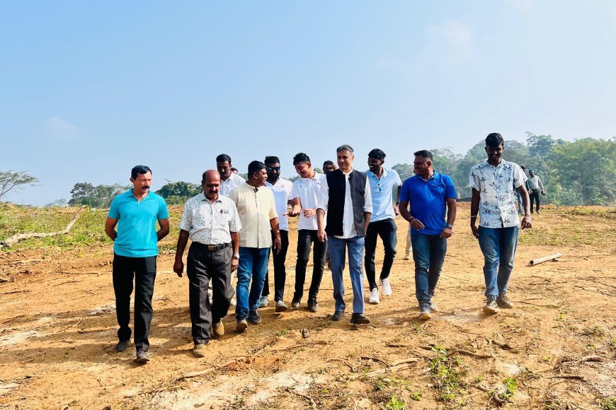 ವಿ.ಬಾಡಗದಲ್ಲಿ ಕ್ರೀಡಾ ತರಬೇತಿ ಕೇಂದ್ರದ ಕಾಮಗಾರಿ ಪರಿಶೀಲನೆ ನಡೆಸಿದ ಶಾಸಕ ಎಎಸ್ ಪೊನ್ನಣ್ಣ