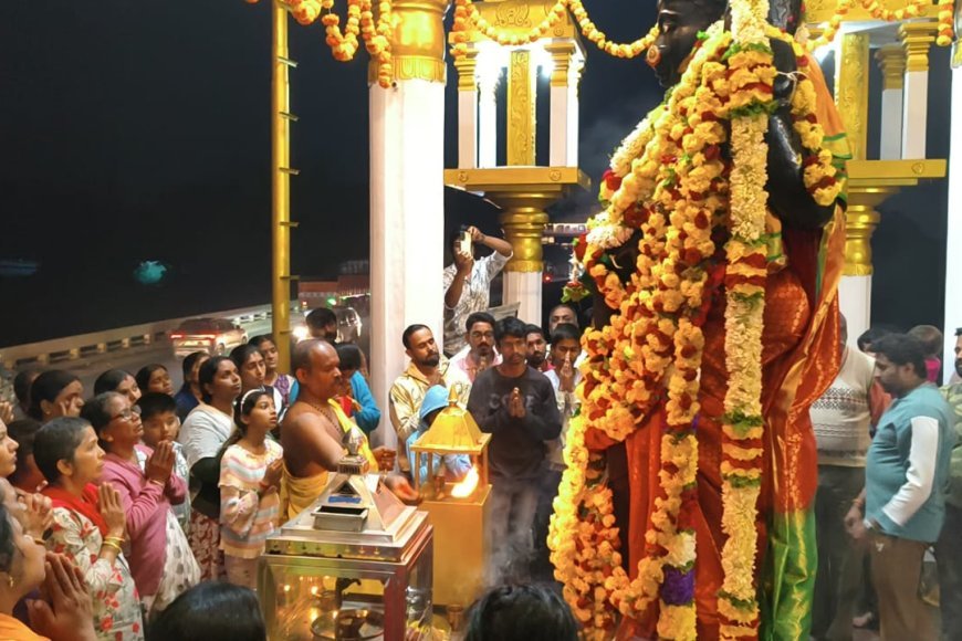 ಕುಶಾಲನಗರ : ಹುಣ್ಣಿಮೆ ಅಂಗವಾಗಿ ಕಾವೇರಿ ಪ್ರತಿಮೆಗೆ ವಿಶೇಷ ಪೂಜೆ :  ನದಿಗಳಿಗೆ ಕಲುಷಿತ ನೀರು ಹರಿಸದಂತೆ ಕ್ರಮ ಕೈಗೊಳ್ಳಬೇಕು : ಬಿ..ಟಿ.ಸಚ್ಚಿದಾನಂದ
