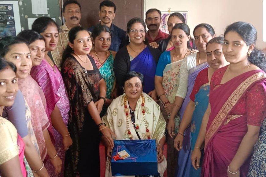 ನಾಪೋಕ್ಲುವಿನ ಸೇಕ್ರೆಡ್ ಹಾರ್ಟ್ಸ್ ಶಾಲೆಯ ಶಿಕ್ಷಕಿ ಯಮುನಾ ಅವರಿಗೆ ಬೀಳ್ಕೊಡುಗೆ