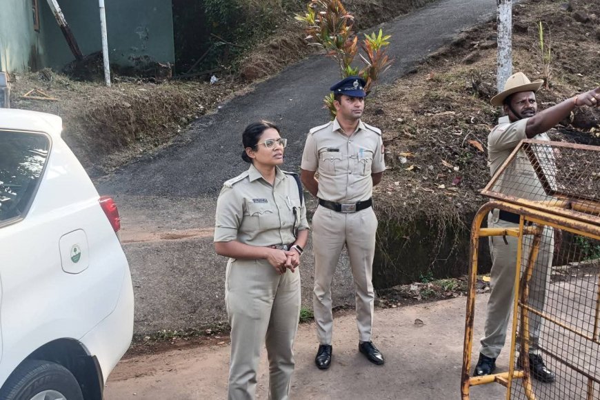 ಸಂಪಾಜೆ ತಪಾಸಣಾ ಗೇಟ್ ಪರಿಶೀಲಿಸಿದ ಎಸ್.ಪಿ ಬಿಂದುಮಣಿ