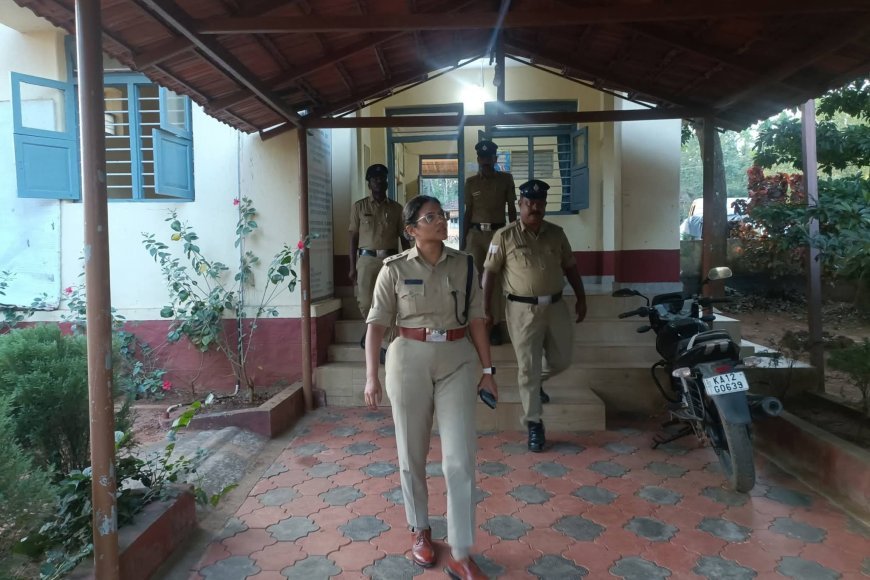 ತಿತಿಮತಿ ಮತ್ತು ಬಾಳೆಲೆ‌ ಉಪಠಾಣೆಗಳಿಗೆ‌ ಭೇಟಿ‌ ನೀಡಿ ಪರಿಶೀಲಿಸಿದ ಎಸ್.ಪಿ ಬಿಂದುಮಣಿ