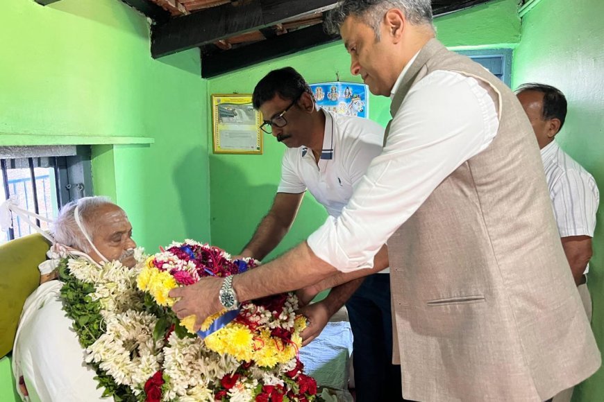 ಮಡಿಕೇರಿ; ಸಮಾಜ ಸೇವಕ ಬಾಬು ಚಂದ್ರ ಉಳ್ಳಾಗಡ್ಡಿ ಅವರ ಅಂತಿಮ ದರ್ಶನ ಪಡೆದ ಶಾಸಕ ಎಎಸ್ ಪೊನ್ನಣ್ಣ
