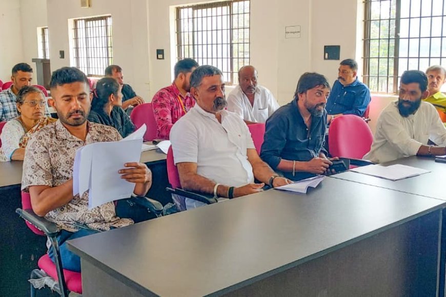 ಪೊನ್ನಂಪೇಟೆ ತಾಲ್ಲೂಕು ಗ್ಯಾರಂಟಿ ಯೋಜನೆಯ ಪ್ರಗತಿ ಪರಿಶೀಲನಾ ಸಭೆ