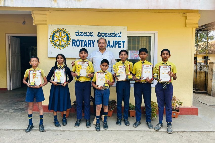 4ನೇ ರಾಜ್ಯ ಮಟ್ಟದ ಅಬಾಕಸ್ ಮತ್ತು ಕ್ಯಾಲಿಗ್ರಫಿ ಸ್ಪರ್ಧೆಯಲ್ಲಿ ವಿರಾಜಪೇಟೆ ರೋಟರಿ ಪ್ರೈಮರಿ ವಿದ್ಯಾರ್ಥಿಗಳ ಸಾಧನೆ