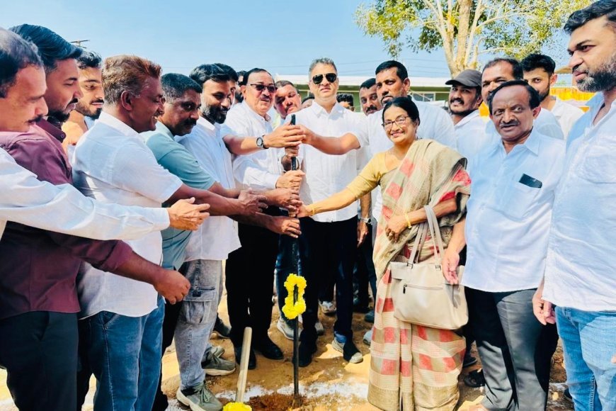 ಪಾಲಿಬೆಟ್ಟ; ಯಂಗ್ ಇಂಡಿಯಾ ನೂತನ ಕಟ್ಟಡ ನಿರ್ಮಾಣಕ್ಕೆ ಶಾಸಕ ಎಎಸ್ ಪೊನ್ನಣ್ಣ ಚಾಲನೆ