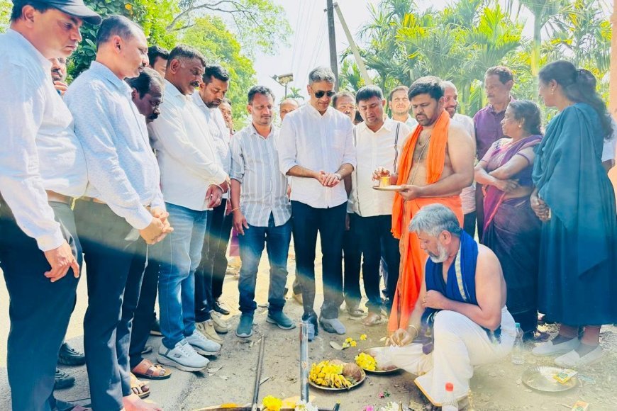ಸಿದ್ದಾಪುರ:50ಲಕ್ಷ ವೆಚ್ಚದಲ್ಲಿ ಕರಡಿಗೋಡು ರಸ್ತೆ ಕಾಮಗಾರಿಗೆ ಶಾಸಕ ಎಎಸ್ ಪೊನ್ನಣ್ಣ ಚಾಲನೆ