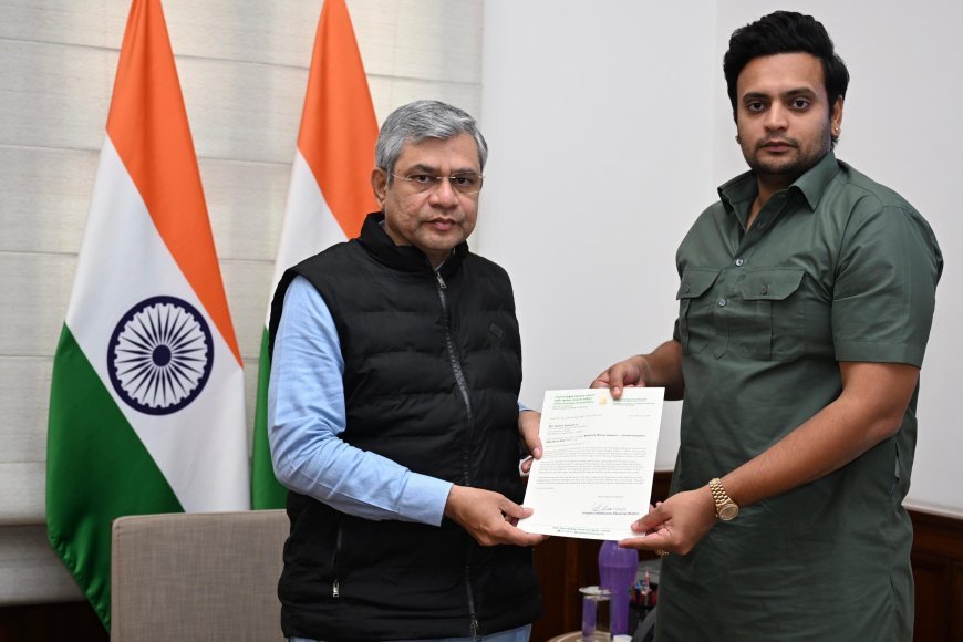 ಮೈಸೂರು-ಕುಶಾಲನಗರ ರೈಲ್ವೆ ಯೋಜನೆ ಪುನಾರಂಭಿಸಲು ಅಶ್ವಿನ್‌ ವೈಷ್ಣವ್‌ಗೆ ಯದುವೀರ್‌ ಮನವಿ;  ಭೂ ಸ್ವಾಧೀನ ಪ್ರಕ್ರಿಯೆಗೆ ಚಾಲನೆ ನೀಡಲು ಕ್ರಮ ಕೈಗೊಳ್ಳಬೇಕೆಂದು ಸಂಸದರ ಪತ್ರ