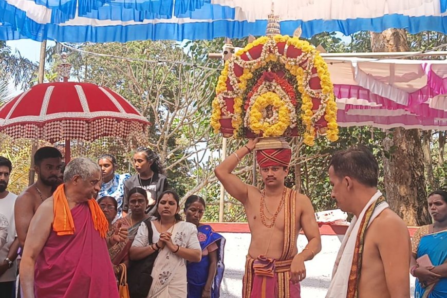 ವಿರಾಜಪೇಟೆ; ಕೊಟ್ಟೋಳಿಯ ಶ್ರೀ ಧಾರಾ ಮಹೇಶ್ವರ ದೇವಾಲಯದಲ್ಲಿ ದೇವರ ನೃತ್ಯಬಲಿ