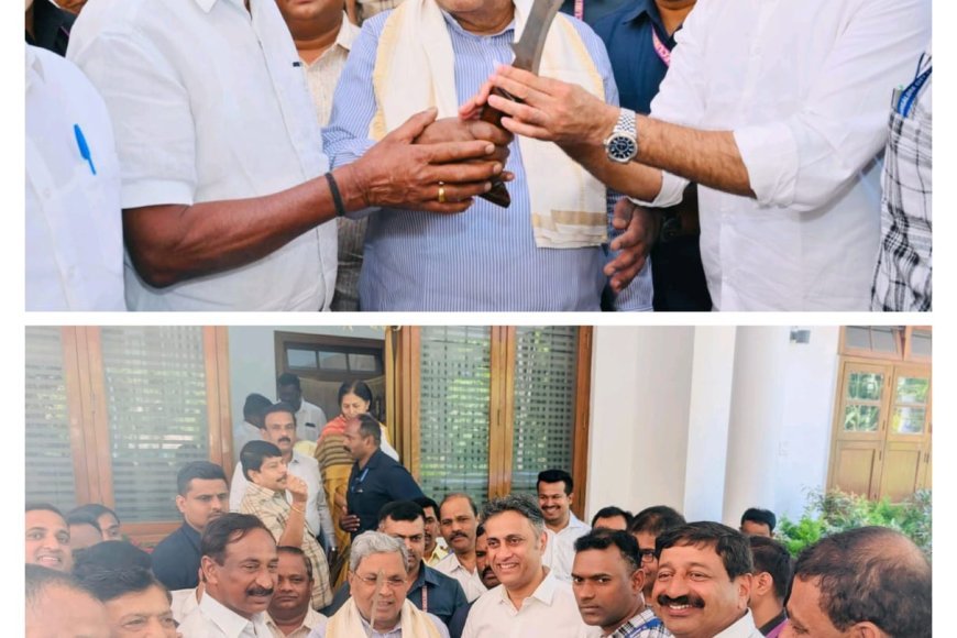 ಶಾಸಕ ಅಜ್ಜಿಕುಟ್ಟಿರ ಎಸ್ ಪೊನ್ನಣ್ಣ ನೇತೃತ್ವದಲ್ಲಿ, ಕೊಡಗು ಗೌಡ ಸಮಾಜದ ವತಿಯಿಂದ ಮುಖ್ಯಮಂತ್ರಿಗಳಿಗೆ ಹಾಗೂ ಕಂದಾಯ ಸಚಿವರಿಗೆ ಗೌರವಾರ್ಪಣೆ