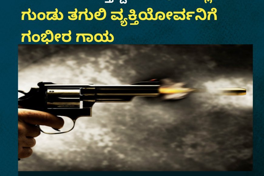 ಸಿದ್ದಾಪುರ; ಮನೆಯ ಹಿಂಭಾಗದಲ್ಲಿ ಕೆಲಸ ಮಾಡುತ್ತಿದ್ದ ಸಂದರ್ಭದಲ್ಲಿ ಗುಂಡು ತಗುಲಿ ವ್ಯಕ್ತಿಯೋರ್ವನಿಗೆ ಗಂಭೀರ ಗಾಯ