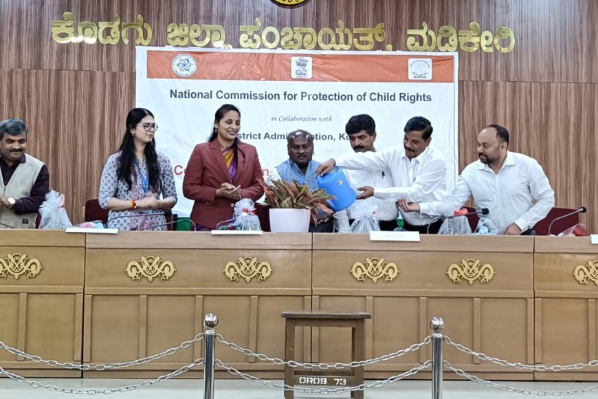 ರಾಷ್ಟ್ರೀಯ ಮಕ್ಕಳ ಆಯೋಗದಿಂದ ಕಾರ್ಯಾಗಾರ  ಚಿಕ್ಕ ಮಕ್ಕಳಲ್ಲಿ ಒತ್ತಡ ಹೇರದೆ ಒಳ್ಳೆಯ ಸಲಹೆ ಮಾರ್ಗದರ್ಶನ ನೀಡಿ: ಶುಭ