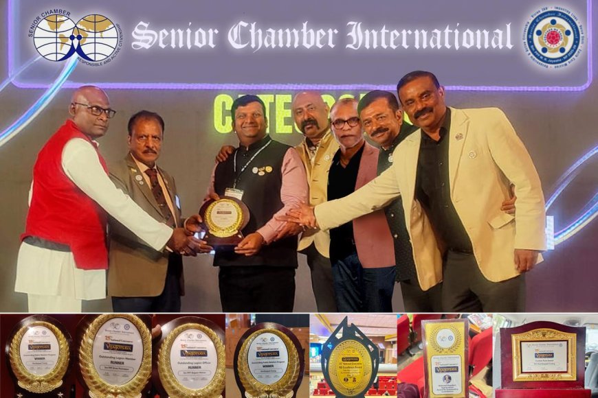 ಸೀನಿಯರ್ ಚೇಂಬರ್ ಇಂಟರ್ನ್ಯಾಷನಲ್ ಗೋಣಿಕೊಪ್ಪ ಸಂಸ್ಥೆಗೆ ವಿವಿಧ ಸಾಧನೆಗಳಿಗೆ ಆರು ಪ್ರಶಸ್ತಿ