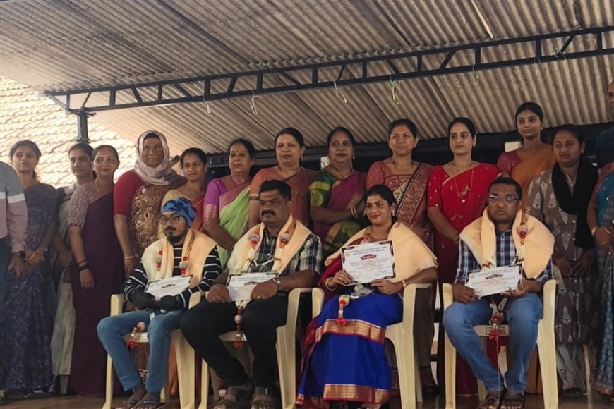 ಗೋಣಿಕೊಪ್ಪ:ಸರ್ಕಾರಿ ಮಾದರಿ ಪ್ರಾಥಮಿಕ ಶಾಲಾಭಿವೃದ್ಧಿ ಮತ್ತು‌ ಮೇಲುಸ್ತುವಾರಿ ಸಮಿತಿ ವತಿಯಿಂದ ಸನ್ಮಾನ