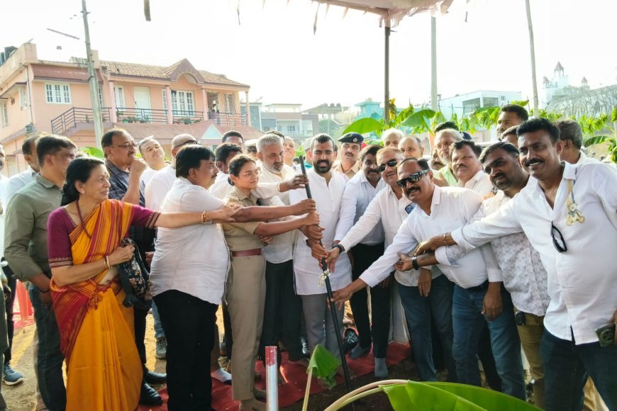 ಕುಶಾಲನಗರ : ರೂ.2.04 ಕೋಟಿ ವೆಚ್ಚದ ನೂತನ ಸಂಚಾರಿ ಪೊಲೀಸ್ ಠಾಣೆ  ಕಟ್ಟಡದ ಶಂಕುಸ್ಥಾಪನೆ