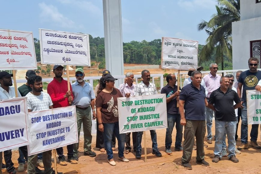 ಬಾಳುಗೋಡು ಬಳಿ ವಿಲ್ಲಾ ನಿರ್ಮಾಣ ವಿರೋಧಿಸಿ ಪ್ರತಿಭಟನೆ