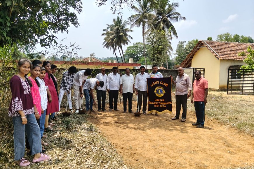 ಶನಿವಾರಸಂತೆ;ಭಾರತಿ ಪ್ರಥಮ ದರ್ಜೆ ಕಾಲೇಜು ವಿದ್ಯಾರ್ಥಿಗಳಿಂದ ಸ್ವಚ್ಛತಾ ಕಾರ್ಯ