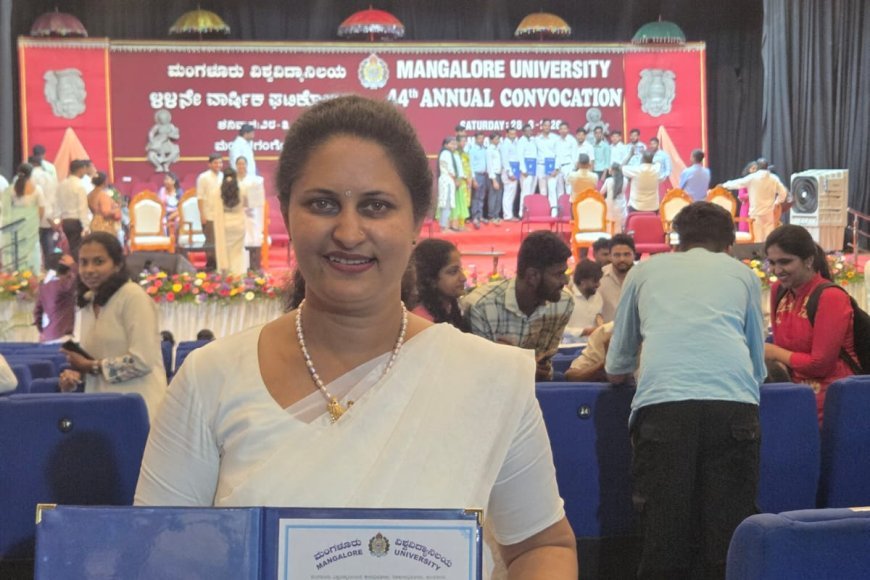 ರೀಮಾ ಕೆ.ಬಿ. ಅವರಿಗೆ ಪಿಎಚ್.ಡಿ‌ ಪದವಿ