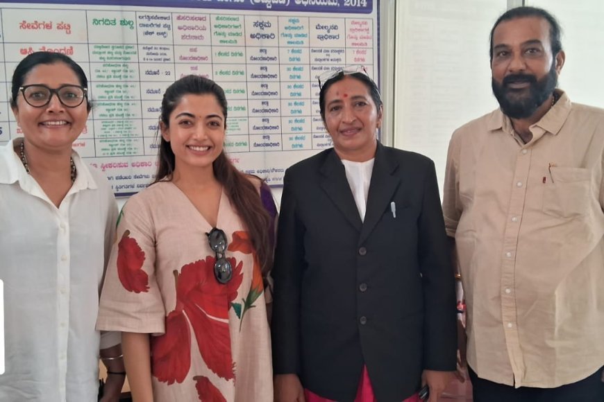 ಚಿತ್ರನಟಿ ರಶ್ಮಿಕಾ  ಮಂದಣ್ಣಗೆ ಮದುವೆಯ ಉಡುಗೊರೆ ನೀಡಿದ ಮಂದಣ್ಣ