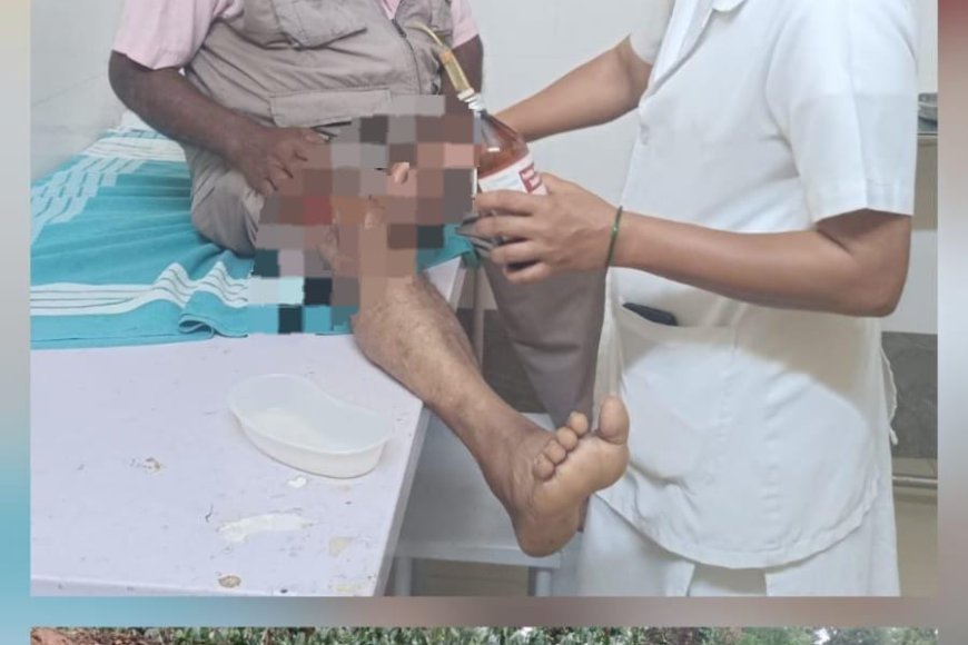 ದಿಢೀರ್ ಎದುರಾದ ಕಾಡಾನೆ :ಸ್ಕೂಟರ್ ಸವಾರನಿಗೆ ಗಾಯ
