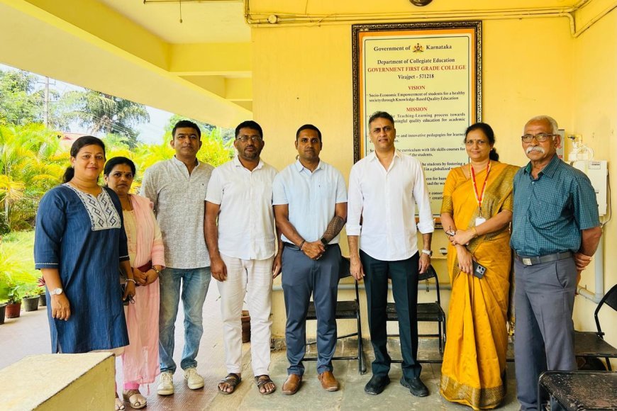 ಶಾಸಕ ಪೊನ್ನಣ್ಣ ಅಧ್ಯಕ್ಷತೆಯಲ್ಲಿ ವಿರಾಜಪೇಟೆ ಸರಕಾರಿ ಪ್ರಥಮ ದರ್ಜೆ ಕಾಲೇಜಿನ ಅಭಿವೃದ್ಧಿ ಸಮಿತಿ ಸಭೆ