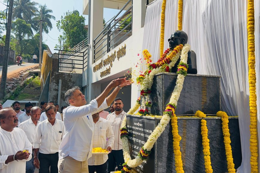 ವಿರಾಜಪೇಟೆ:ಅಂಬೇಡ್ಕರ್ ಜಯಂತಿ ಕಾರ್ಯಕ್ರಮದಲ್ಲಿ ಭಾಗವಹಿಸಿದ ಶಾಸಕ ಎಎಸ್ ಪೊನ್ನಣ್ಣ