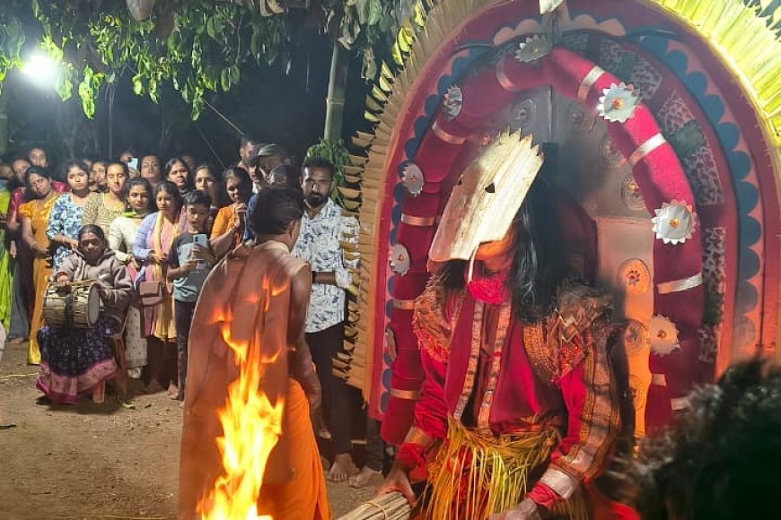 ಬೆಟ್ಟತ್ತೂರು ಗ್ರಾಮದ ಕೊಂಪುಳಿ ಮನೆಯಲ್ಲಿ ಅದ್ಧೂರಿಯಾಗಿ ನಡೆದ "ಧರ್ಮ ದೈವಗಳ" ಆರಾಧನೆ