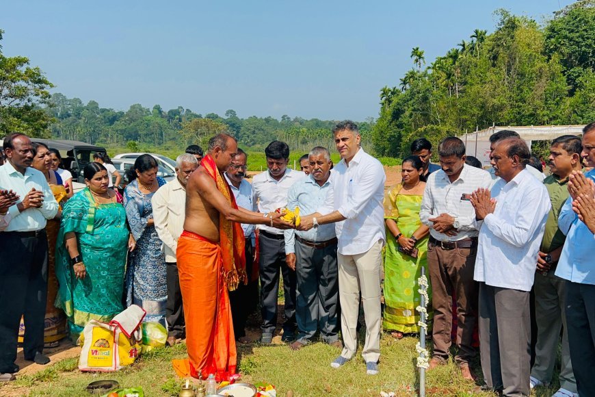 ಐರಿ ಸಮಾಜದ ಸಮುದಾಯ ಭವನದ ಕಟ್ಟಡ ಕಾಮಗಾರಿಗೆ ಚಾಲನೆ ನೀಡಿದ ಶಾಸಕ ಎಎಸ್ ಪೊನ್ನಣ್ಣ