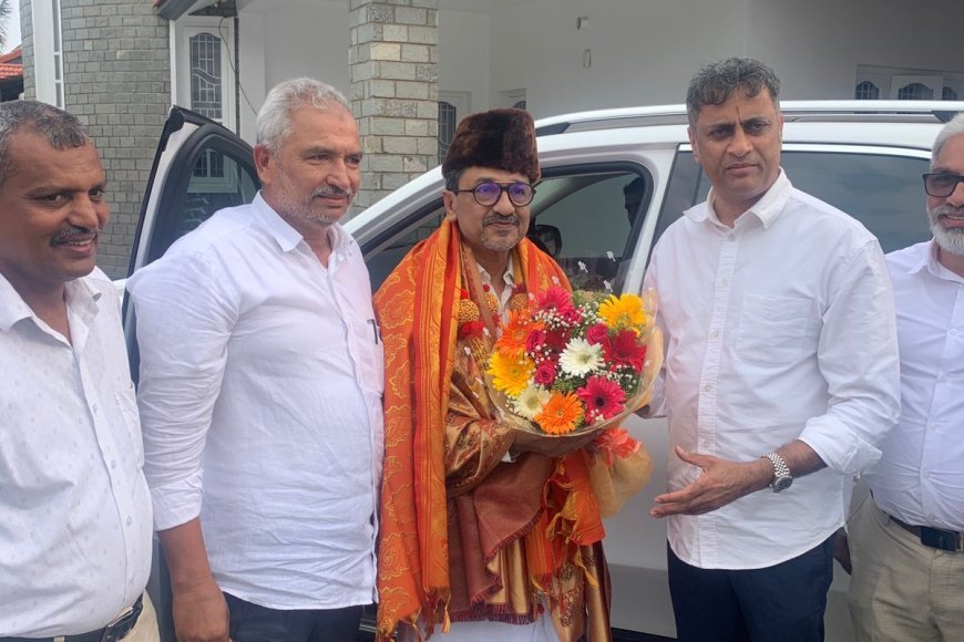 ವಿರಾಜಪೇಟೆಯಲ್ಲಿ ಶಾಸಕ ಎಎಸ್ ಪೊನ್ನಣ್ಣ ಅವರನ್ನು ಭೇಟಿಯಾದ ಇಂಡಿಯನ್ ‌ಯೂನಿಯನ್ ಮುಸ್ಲಿಂ ‌ಲೀಗ್ ಅಧ್ಯಕ್ಷ ಸಾದಿಕ್ ಅಲಿ ಶಿಹಾಬ್ ತಂಙಳ್