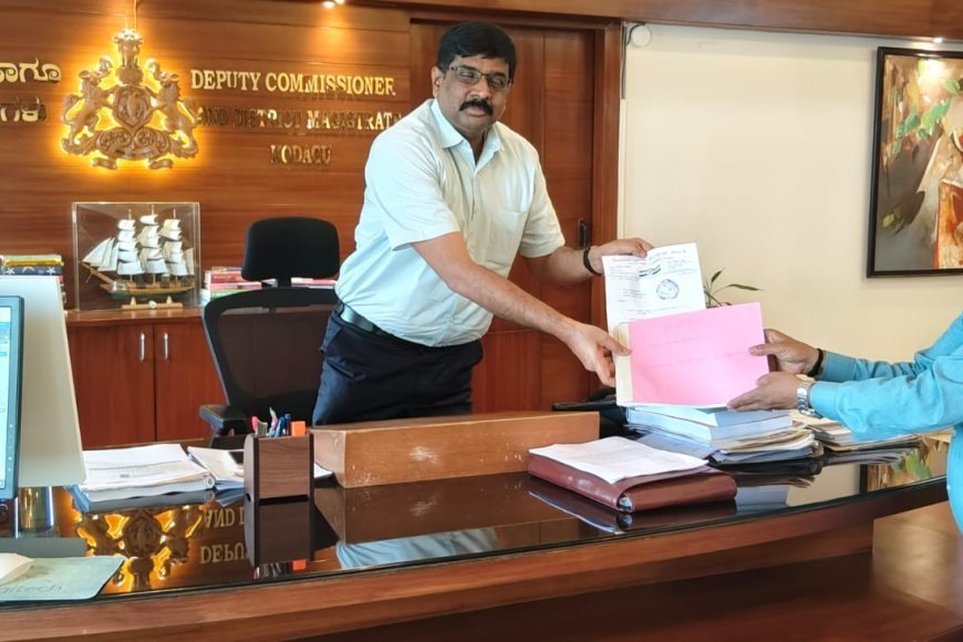 ಕೊಡಗು ಜಿಲ್ಲಾಧಿಕಾರಿಗಳಿಗೆ ಬಿ.ಎಲ್.ಎ-2 ಪಟ್ಟಿ ಸಲ್ಲಿಕೆ
