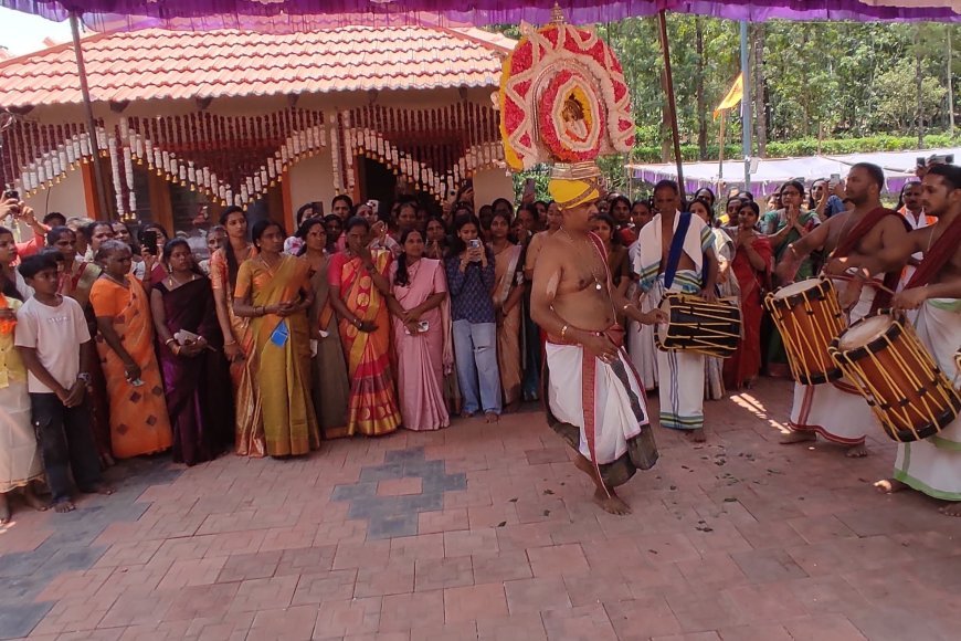 ಶ್ರದ್ಧಾ ಭಕ್ತಿಯಿಂದ ನೆರವೇರಿದ  ತಣ್ಣೀರುಹಳ್ಳ  ವೀರಭದ್ರ ಹಾಗೂ ಸಪರಿವಾರ ದೇವರುಗಳ ದೇವಾಲಯ ಪ್ರತಿಷ್ಠಾ ಬಂಧ ಬ್ರಹ್ಮಕಲಶೋತ್ಸವ
