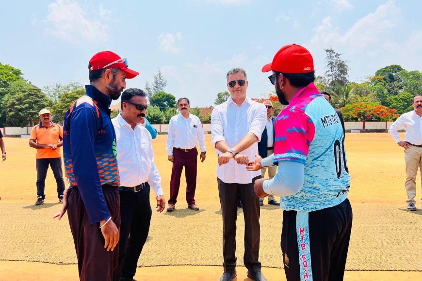 ಕೊಡವ ಲೆದರ್ ಬಾಲ್ ಫೈನಲ್ ಪಂದ್ಯಕ್ಕೆ ಶಾಸಕ ಎಎಸ್ ಪೊನ್ನಣ್ಣ ಚಾಲನೆ