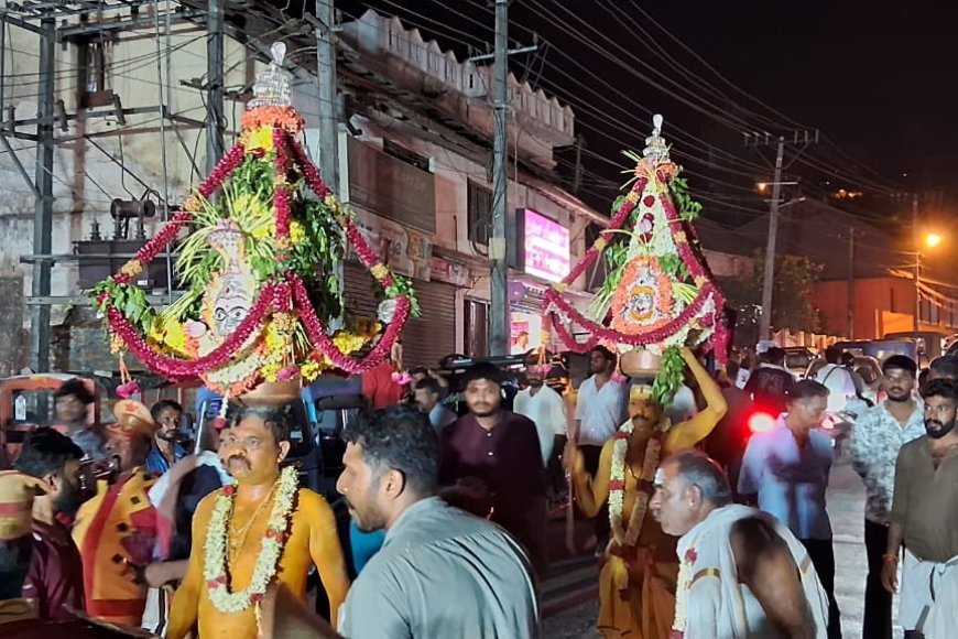 ವಿರಾಜಪೇಟೆ; ಶ್ರೀ ಕಂಚಿ ಕಾಮಾಕ್ಷಿ ದೇವಾಲಯದ ವಾರ್ಷಿಕ ಕರಗ ಮಹೋತ್ಸವಕ್ಕೆ ವಿದ್ಯುಕ್ತ ಚಾಲನೆ