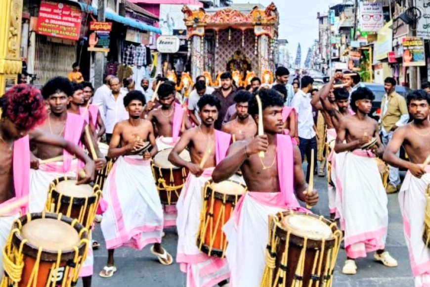 ಕುಶಾಲನಗರ : ವಾಸವಿ ಜಯಂತಿ ಅಂಗವಾಗಿ ಅದ್ದೂರಿ ಮೆರವಣಿಗೆ