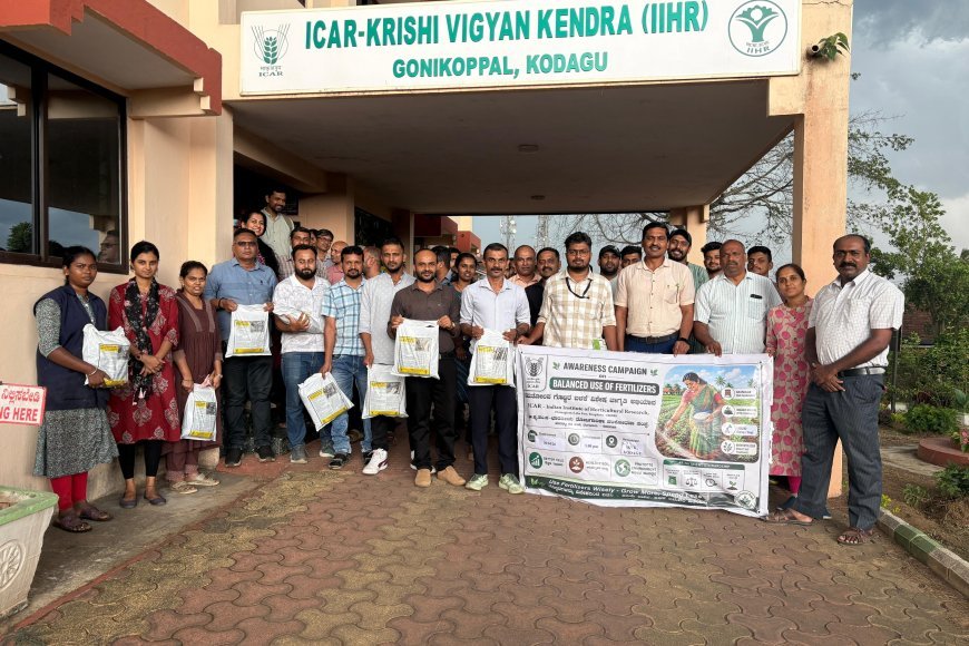 ಗೋಣಿಕೊಪ್ಪ ಕೆವಿಕೆ ಕೇಂದ್ರದಲ್ಲಿ ರೈತರು ಮತ್ತು ಬೆಳೆಗಾರರಿಗೆ ಮಣ್ಣಿನ ಪೋಷಕಾಂಶದ ಬಗ್ಗೆ ಕಾರ್ಯಗಾರ